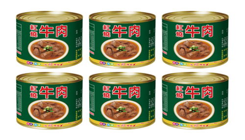 紅燒牛肉（中）6罐x425公克/罐  |產品訂購|牛豬｜國軍經典罐頭
