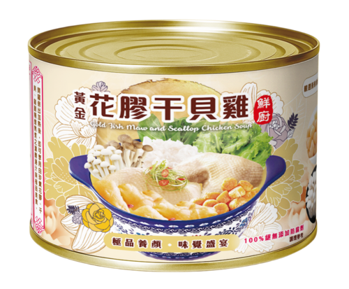 黃金花膠干貝雞（大）1700g/罐產品圖