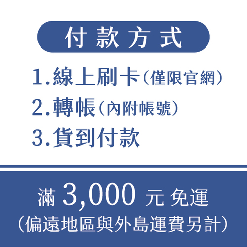 付款方式+運費說明